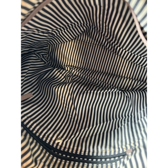 Taupe Leather Shoulder Bag - Picture 7 of 10